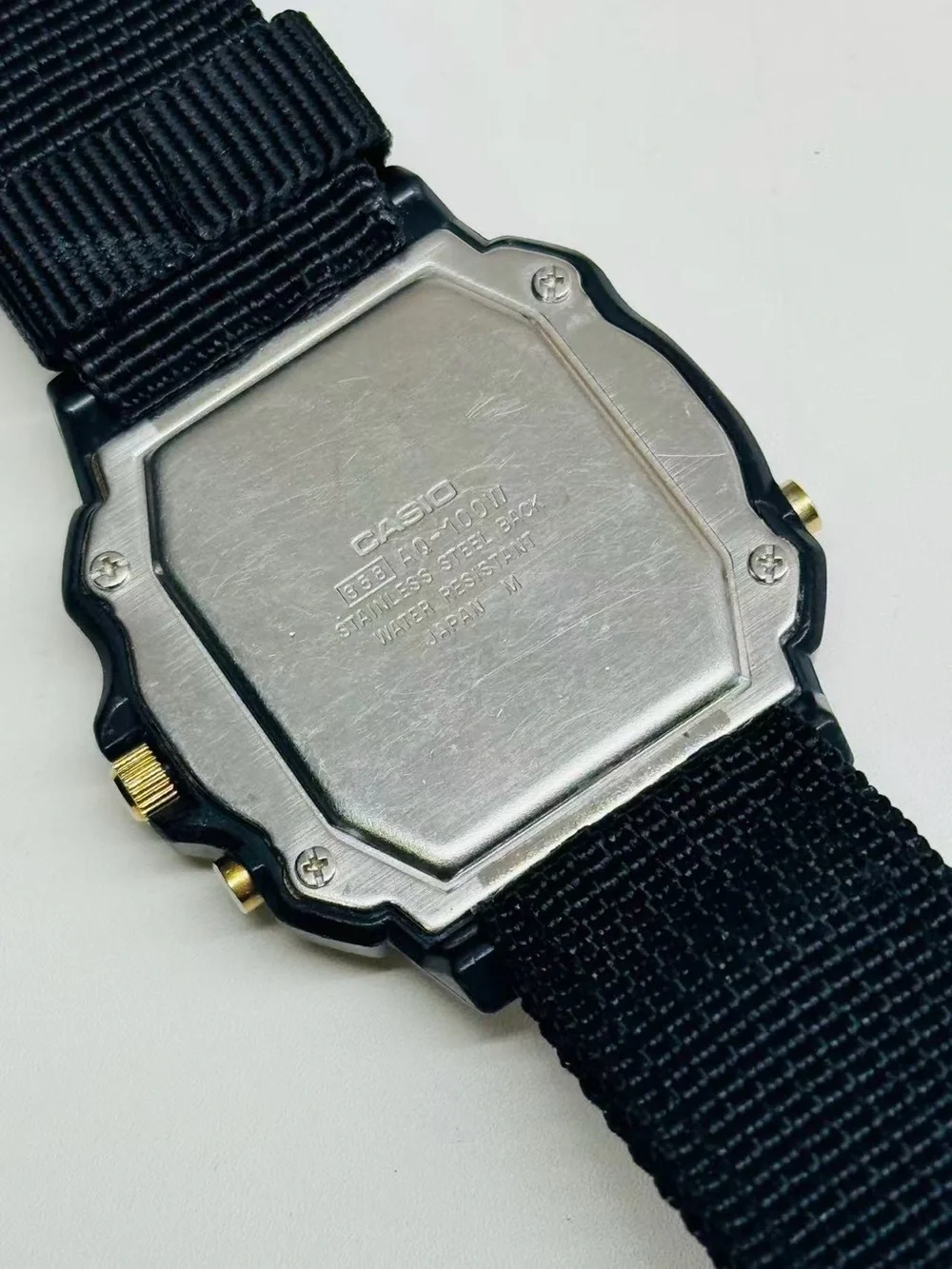 Vintage Casio Men’s Quartz Ana-Digi Watch Black Dial Alarm 40mm New Battery Runs
